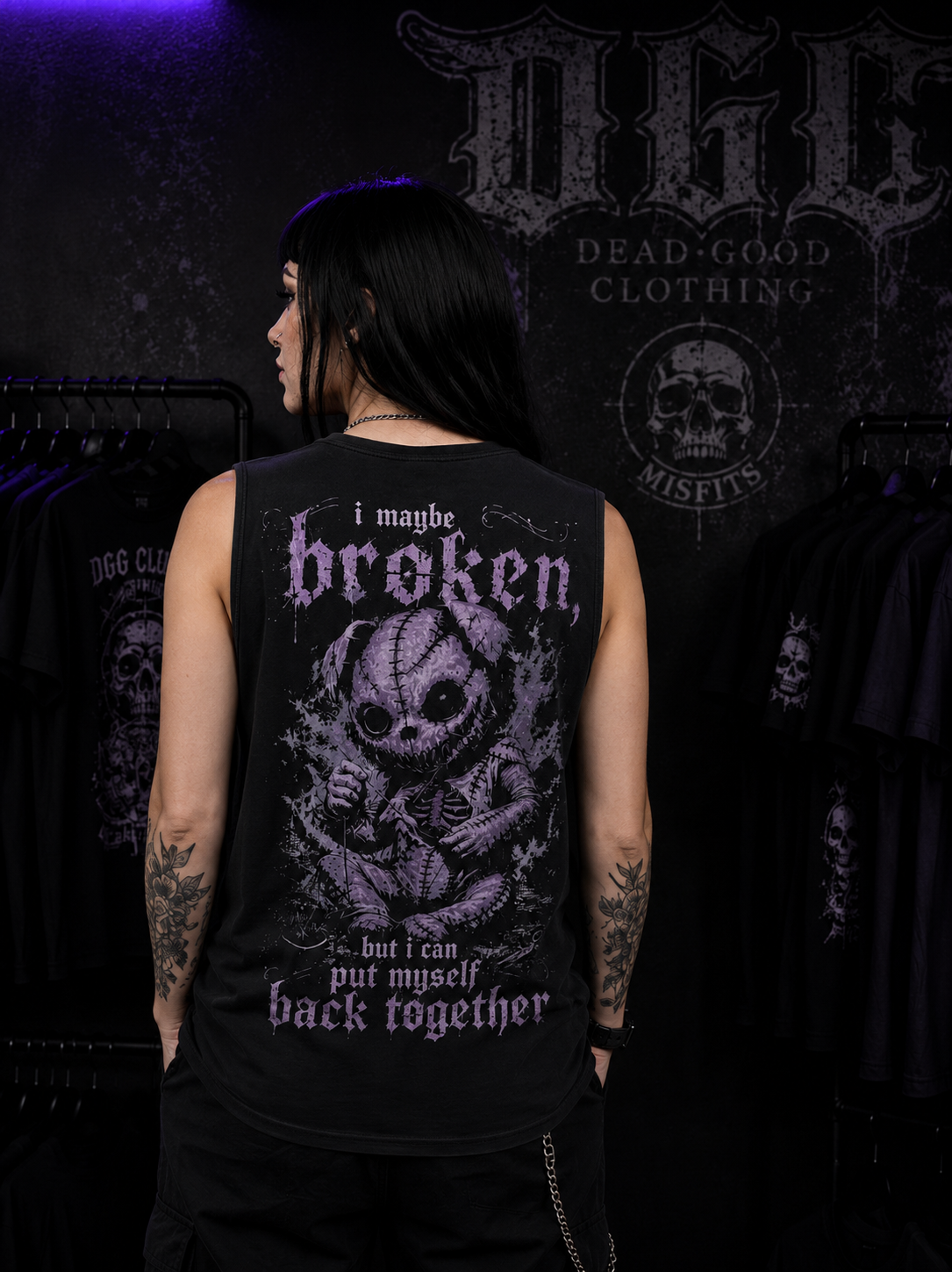 I May Be Broken Sleeveless Vest