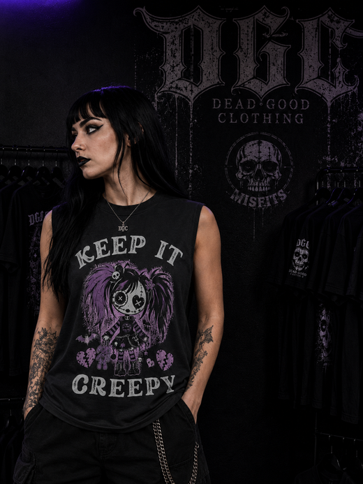 Keep It Creepy Sleeveless Vest
