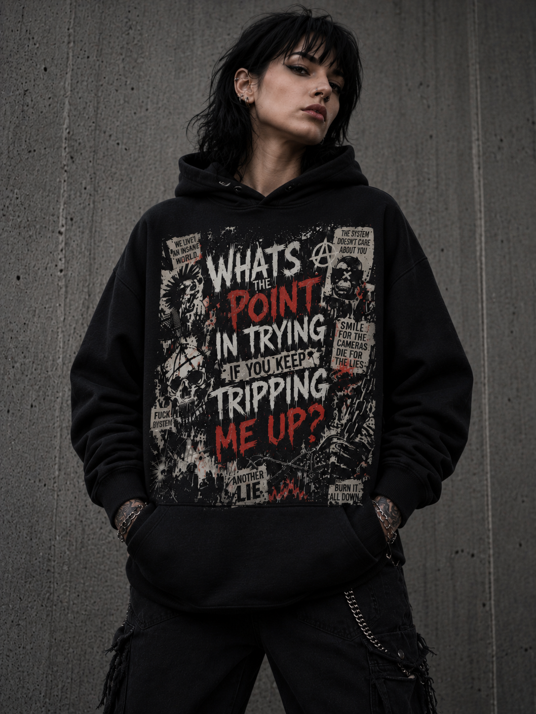 What’s the Point? Punk Statement Hoodie