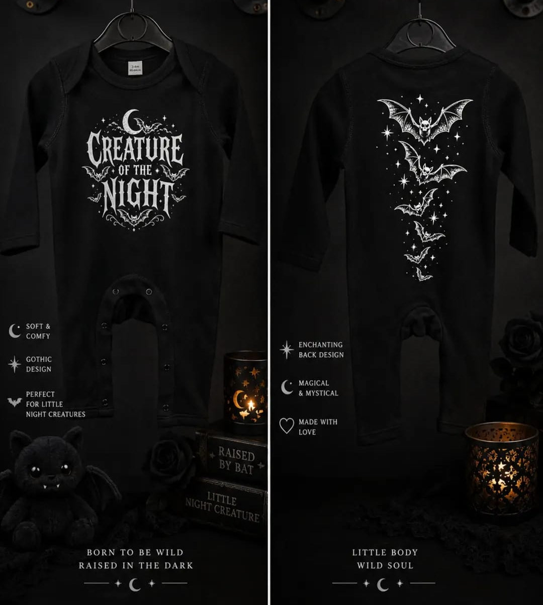 Creature of the Night Baby Sleepsuit