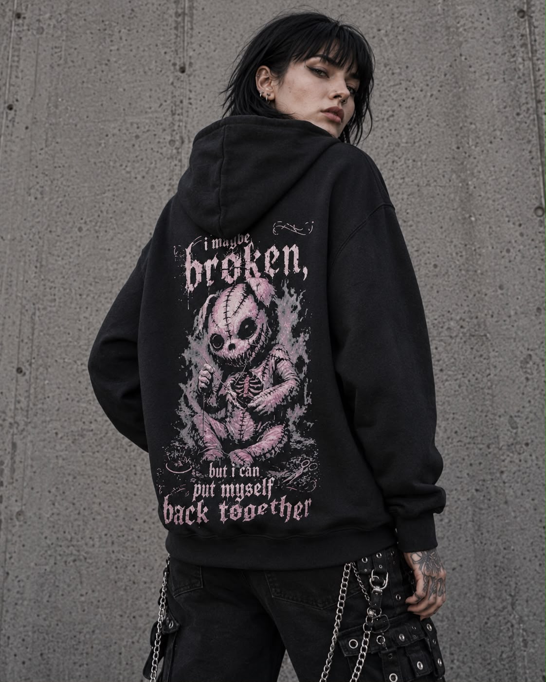I May Be Broken Hoodie