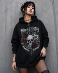 Bloom & Decay Gothic Skull Hoodie