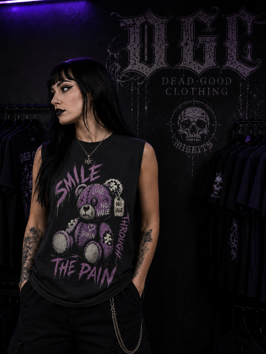 Smile Through the Pain Sleeveless Vest